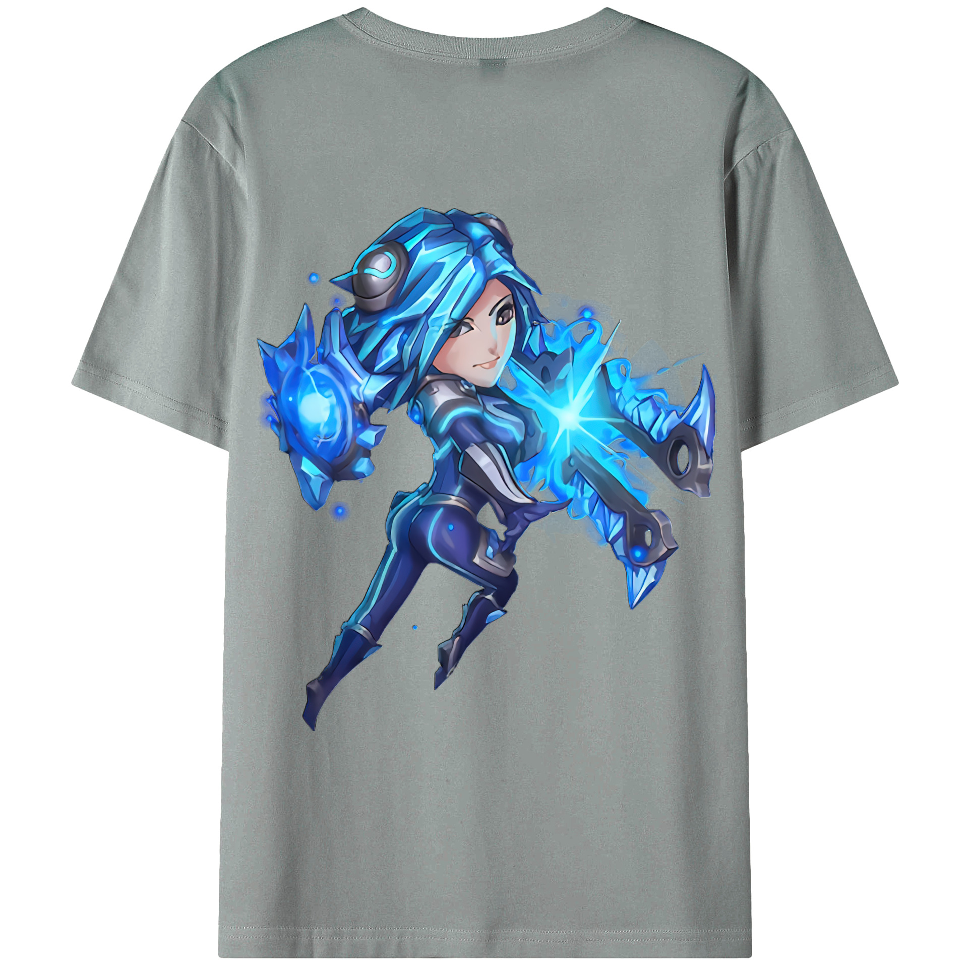 （画像用） リーグ・オブ・レジェンド League of Legends LOL 綿100％ メンズ半袖Tシャツ（バックプリント） 通気性